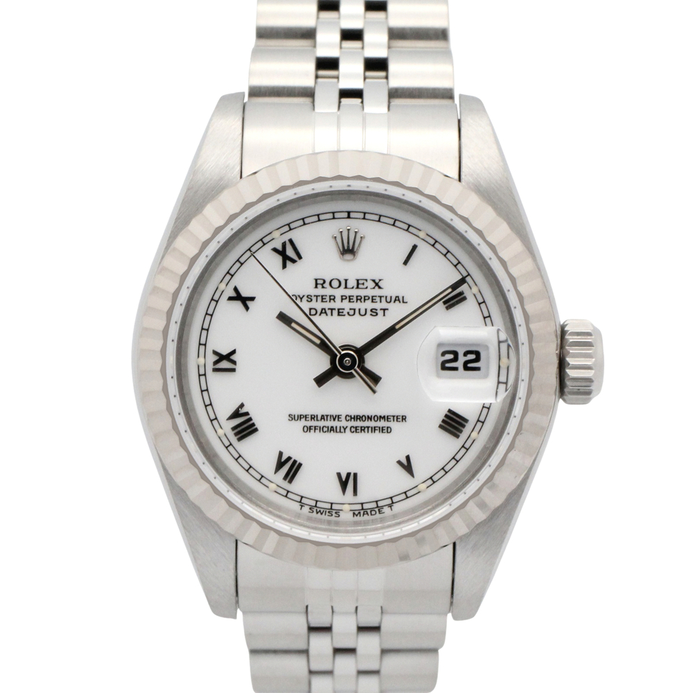Rolex Datejust T-series watch, 18K white gold (WG) stainless steel, ladies', ...